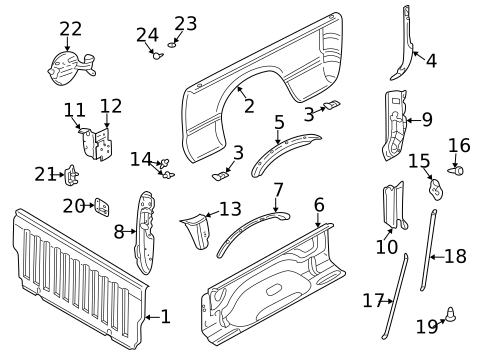 Front & Side Panels for 2003 Dodge Ram 1500 #0