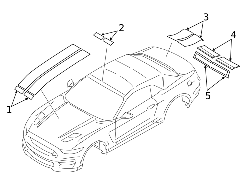 Stripe Tape for 2016 Ford Mustang #2