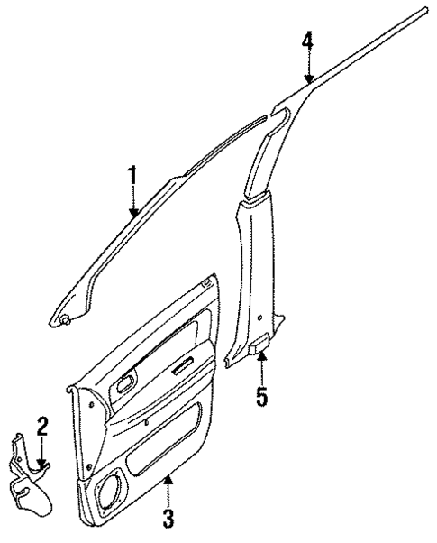 Interior Trim for 1994 Mitsubishi Expo #0