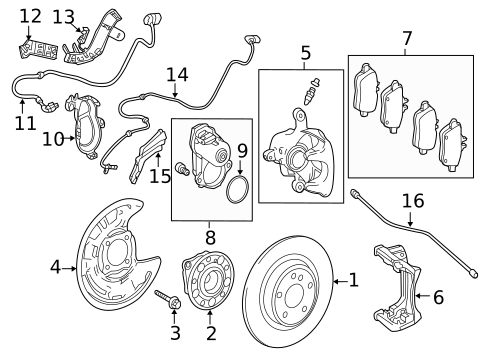 Parking Brake for 2016 Mercedes-Benz CLA45 AMG #2