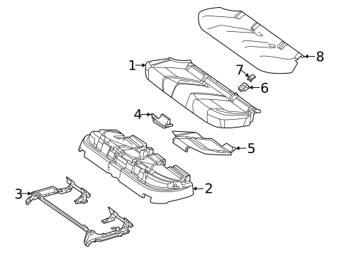 Second Row Seats for 2021 Mercedes-Benz GLE350 #6