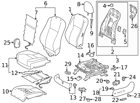 Power Seats for 2019 Toyota Highlander #0