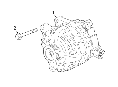 Alternator for 2019 Land Rover Range Rover Velar #1