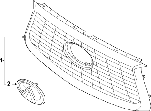 Grille & Components for 2024 INFINITI QX55 #0