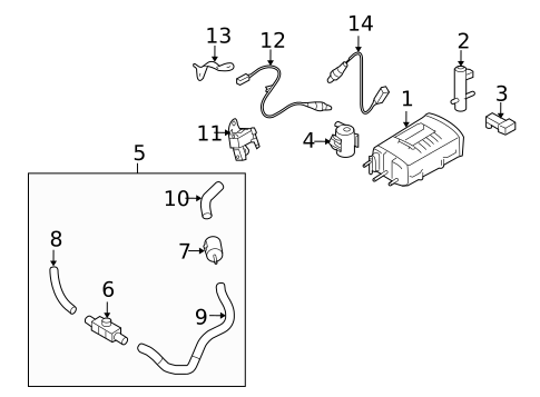 Emission Components for 2023 Nissan TITAN #18