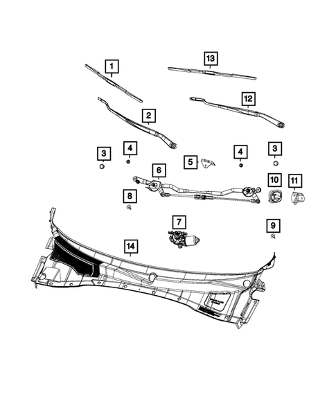 Wiper and Washer System for 2017 Chrysler 300 #0