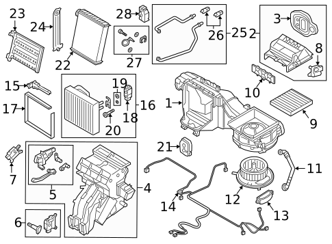 Evaporator & Heater Components for 2015 Volkswagen Golf #16