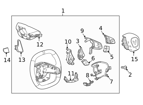Steering Wheel & Trim for 2022 Chevrolet Corvette #0