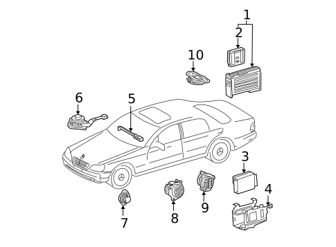Sound System for 2003 Mercedes-Benz S55 AMG #0