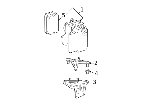 ABS Components for 2009 Mercedes-Benz E63 AMG #0