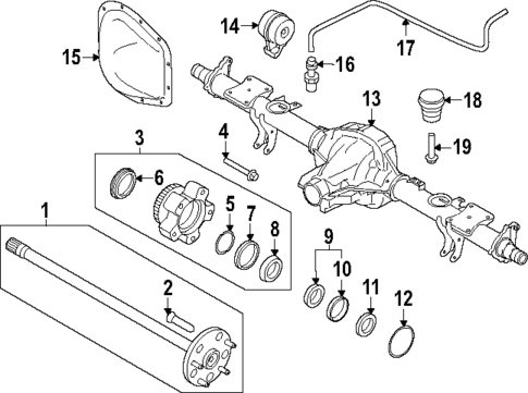 Rear Axle for 2024 Ford Transit-350 HD #1