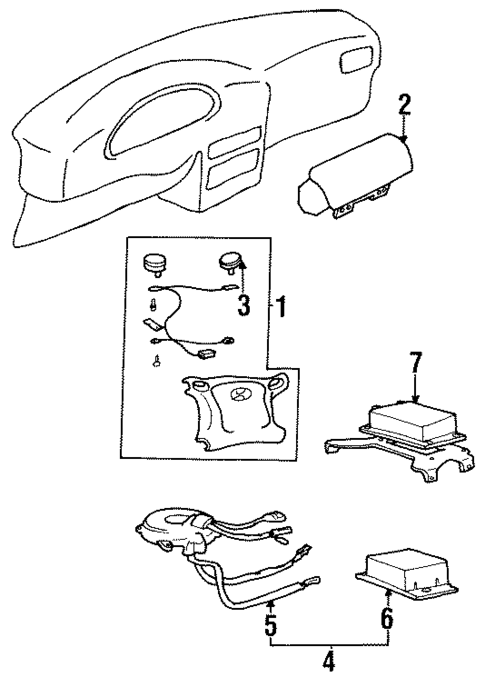 Air Bag Components for 1998 Hyundai Accent #0