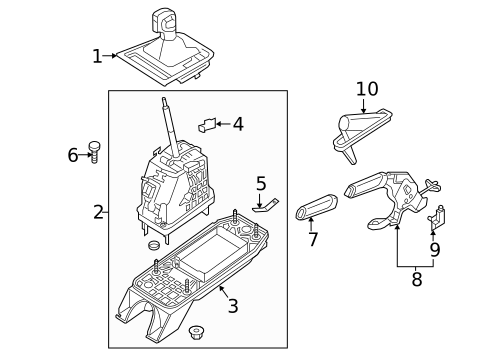 Gear Shift Control for 2015 Volkswagen Jetta #1