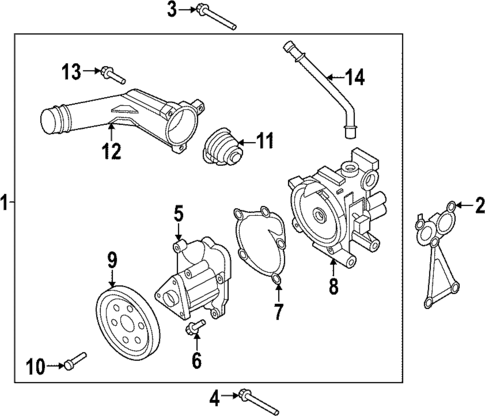 Water Pump for 2023 Kia Stinger #0