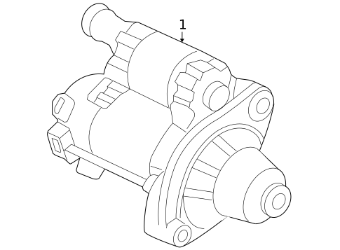 Starter for 2012 Acura ZDX #1