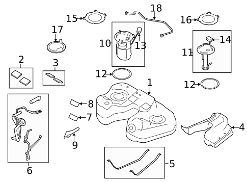 Fuel Pumps & Related Components for 2011 Lincoln MKS #0
