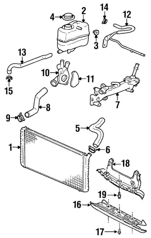 Radiator & Components for 2002 Oldsmobile Intrigue #0