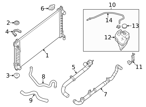 Radiator & Components for 2015 Nissan Altima #2