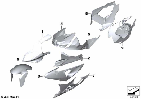 Painted Parts for 2011 BMW-Motorrad S 1000 RR #9