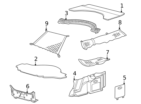 Interior Trim - Rear Body for 2005 Jaguar X-Type #2