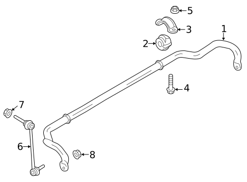Stabilizer Bar & Components for 2016 Porsche Cayman #0