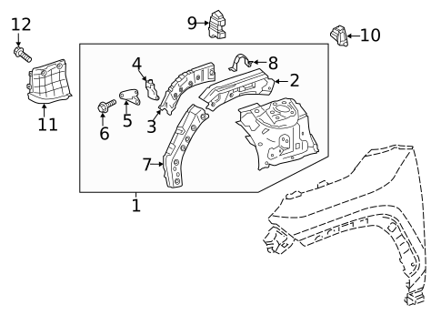 Structural Components & Rails for 2022 Toyota RAV4 #2