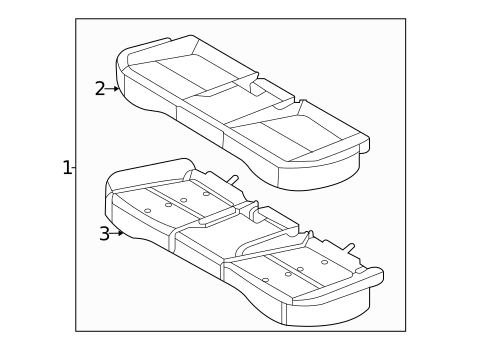 Rear Seat Components for 2023 Hyundai Elantra #3