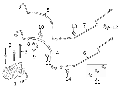 Condenser, Compressor & Lines for 2016 Porsche Boxster #1