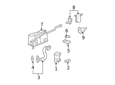 Emission Components for 2005 Chevrolet Malibu #0