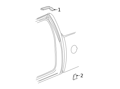 Exterior Trim - Cab for 2011 Chevrolet Silverado 3500 HD #0