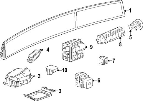Cluster & Switches for 2023 Cadillac Escalade #1