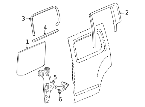 Rear Door for 2010 Hummer H3 #0