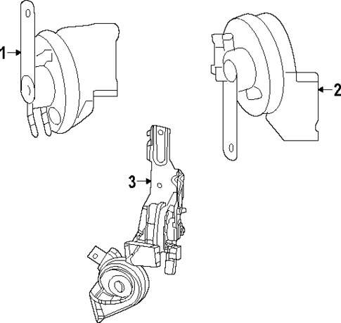 Horn for 2020 Mercedes-Benz GLC 43 AMG® #0