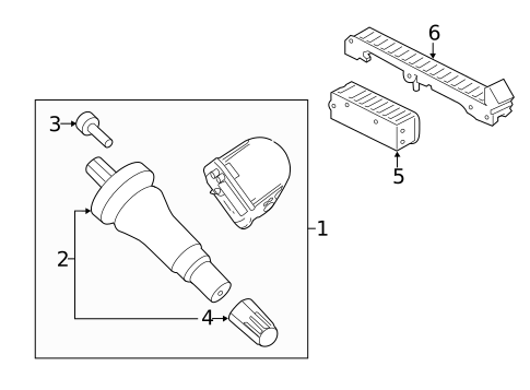 Tire Pressure Monitor Components for 2019 Ford F-350 Super Duty #0