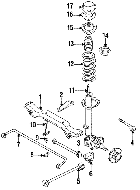 Rear Suspension for 1990 Nissan Stanza #0
