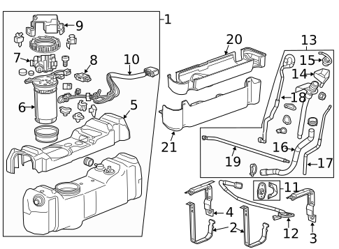 Emission Components for 2011 Chevrolet Silverado 3500 HD #1