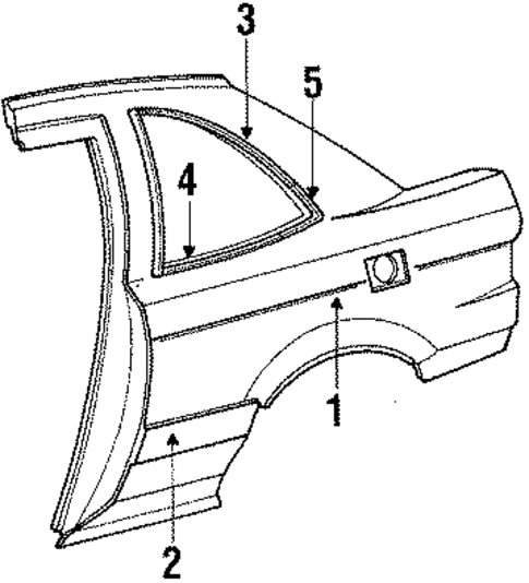 Outer Components for 1988 Acura Integra #0