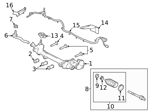 Steering Gear & Linkage for 2020 Jaguar F-Type #1