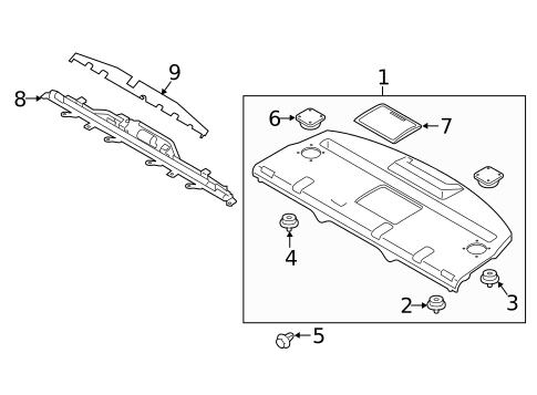 Interior Trim - Rear Body for 2019 INFINITI Q70 #1