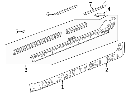 Rocker Panel for 2016 GMC Sierra 1500 #2