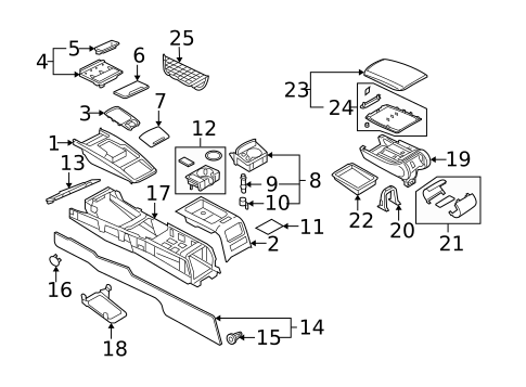 Console for 2006 Audi A6 Quattro #0