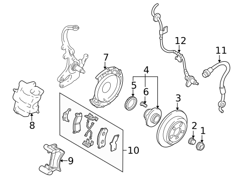 Brake Components for 2002 Mazda Protege5 #1