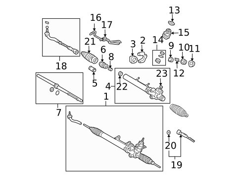 Steering Gear & Linkage for 2003 Lexus GS300 #0
