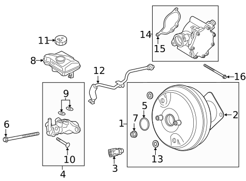 Master Cylinder - Components On Dash Panel for 2020 Volvo S60 #0