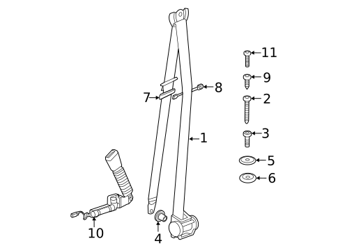 Seat Belt for 2014 Mini Cooper Countryman #1