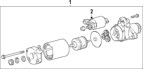 Starter for 2022 Lexus ES250 #1