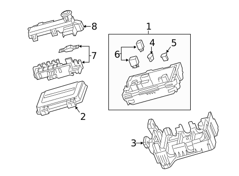 Fuse & Relay for 2017 Cadillac ATS #2