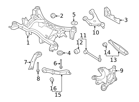 Rear Suspension for 2022 Subaru Impreza #1
