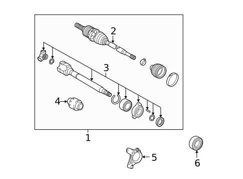 Drive Axles for 2022 Lexus NX350h #1