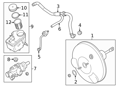 Master Cylinder - Components On Dash Panel for 2007 BMW Z4 #0